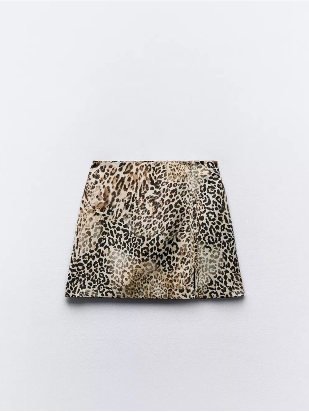 Zara Leopard Print Mini Skirt - Brown & Black
